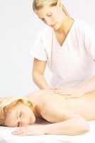 lady having a massage